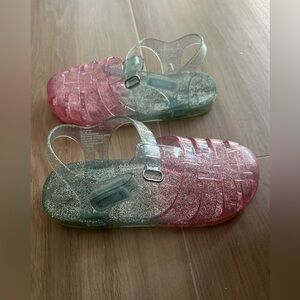Glittery Transparent Sandals